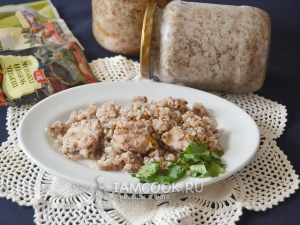 Домашняя тушенка с гречкой, рецепт с фото