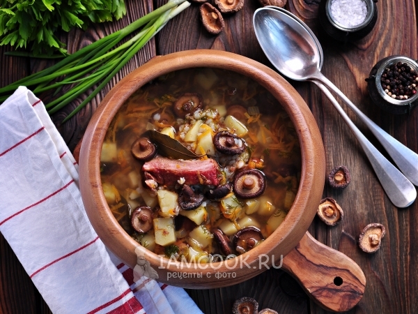 Суп гречневый с грибами, рецепт с фото