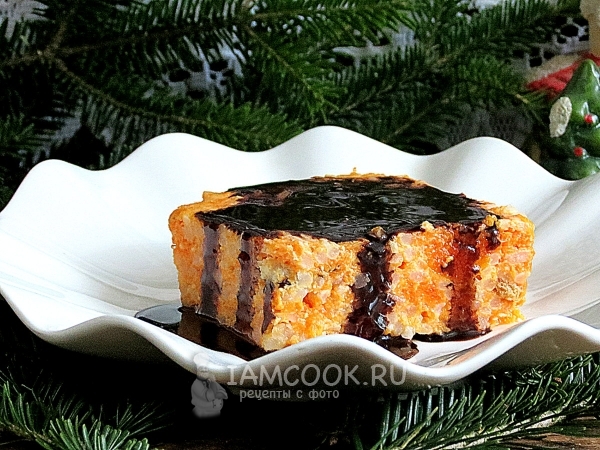 Запеканка из тыквы с рисом, рецепт с фото