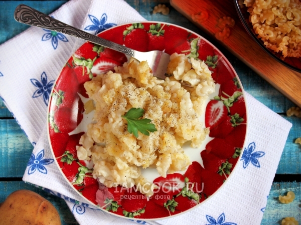 Макароны с картошкой, рецепт с фото