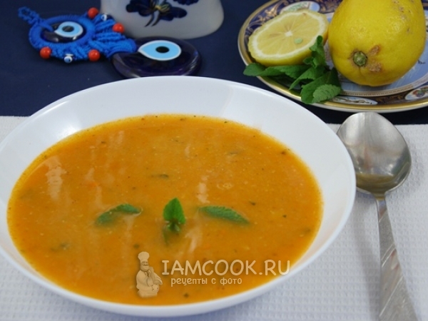 Турецкий суп из красной чечевицы, рецепт с фото