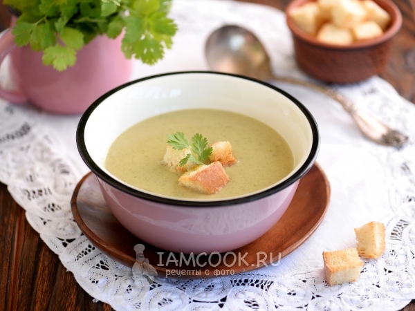 Суп-пюре из кабачков со сливками, рецепт с фото