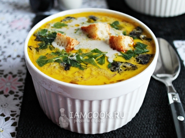 Грибной суп со сливками, рецепт с фото