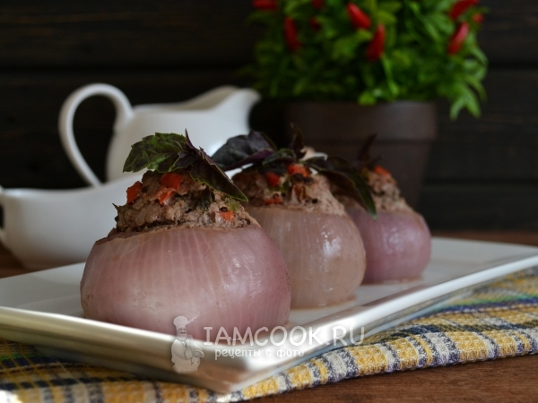 Фаршированный лук, рецепт с фото