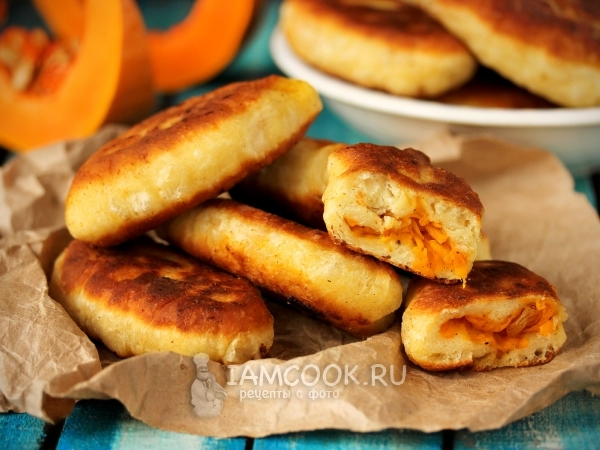 Пирожки с тыквой на кефире, рецепт с фото