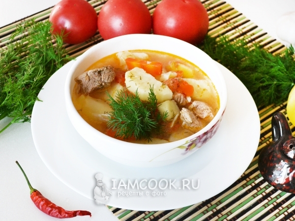 Шурпа из свинины, рецепт с фото