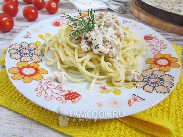 Спагетти с фаршем, рецепт с фото