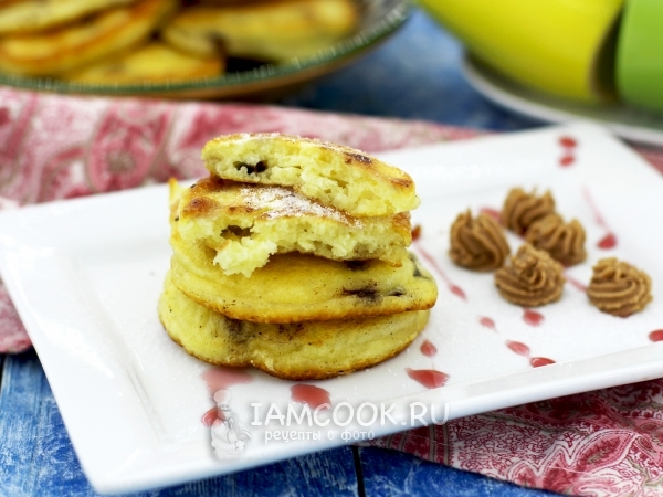 Оладьи с шоколадом, рецепт с фото