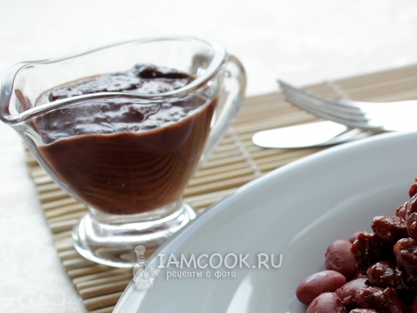 Шоколадный соус к мясу, рецепт с фото