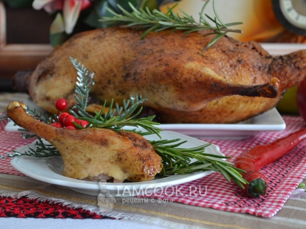 Утка «Рождественская», рецепт с фото