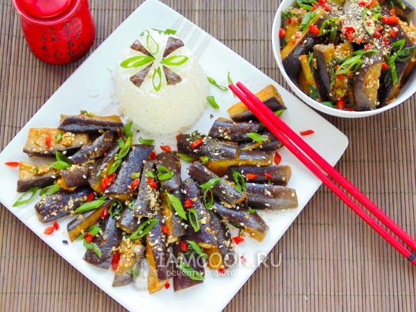 Gaji-namul или баклажаны по-корейски, рецепт с фото