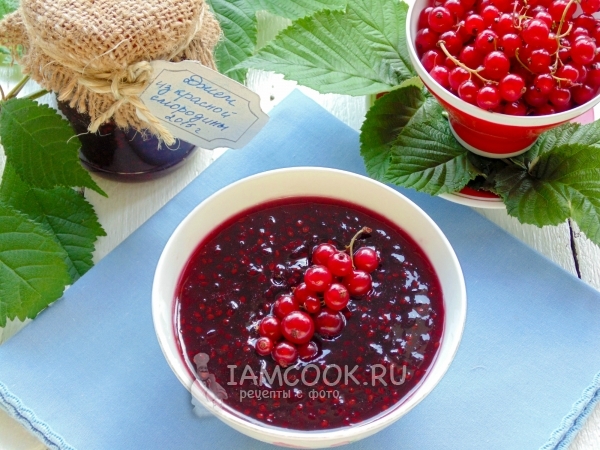 Джем из красной смородины, рецепт с фото