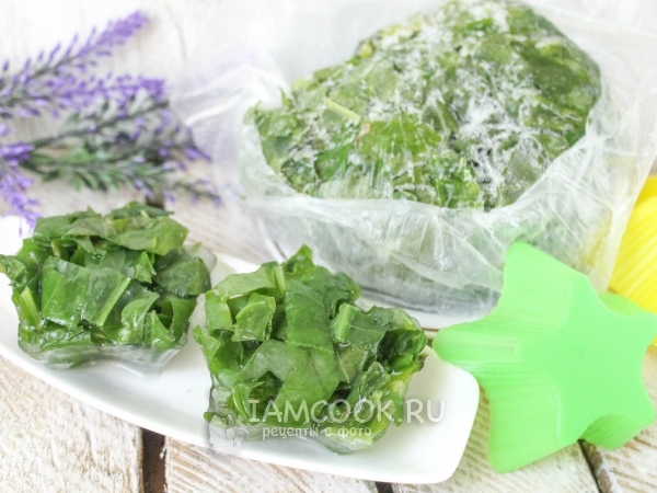 Заморозка щавеля на зиму, рецепт с фото