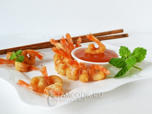 Креветки в кляре, рецепт с фото