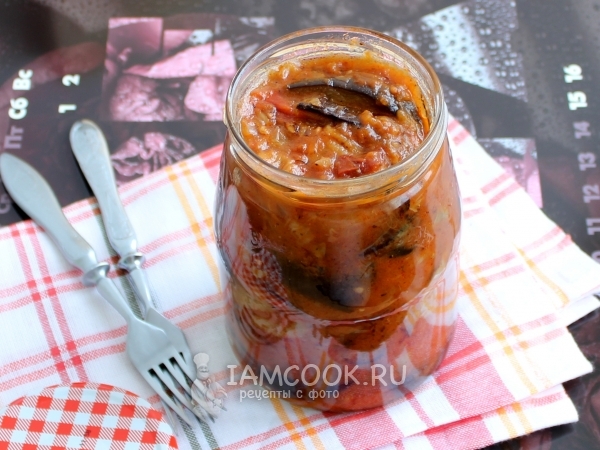 Баклажаны в аджике на зиму, рецепт с фото