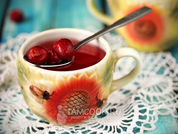 Вишнёвый компот, рецепт с фото