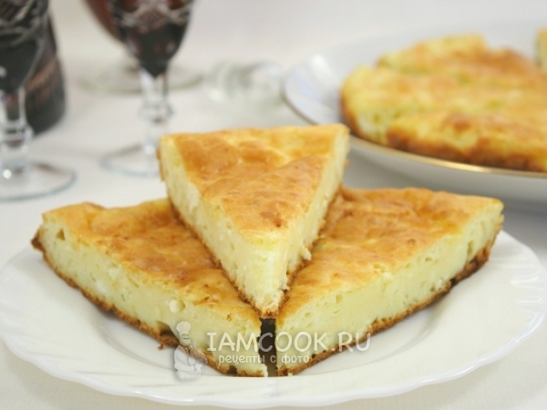 Ленивые хачапури с брынзой и творогом на сметане, рецепт с фото