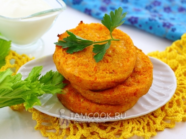 Морковные котлеты в духовке, рецепт с фото