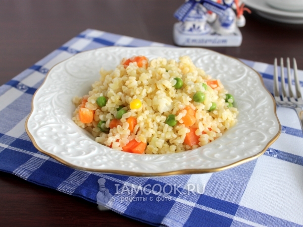 Булгур на гарнир, рецепт с фото