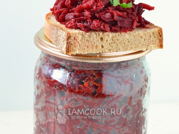 Икра из свеклы на зиму, рецепт с фото