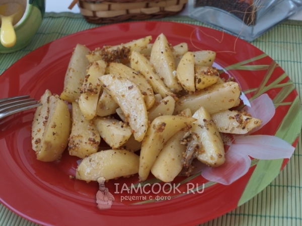 Картошка в горчичном соусе в духовке, рецепт с фото