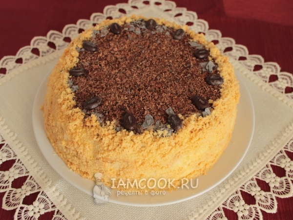 Песочный торт с лимонным кремом, рецепт с фото