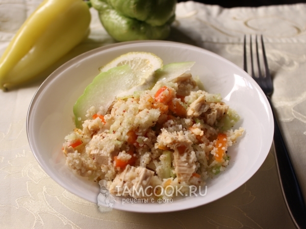 Салат с булгуром и спаржей, рецепт с фото