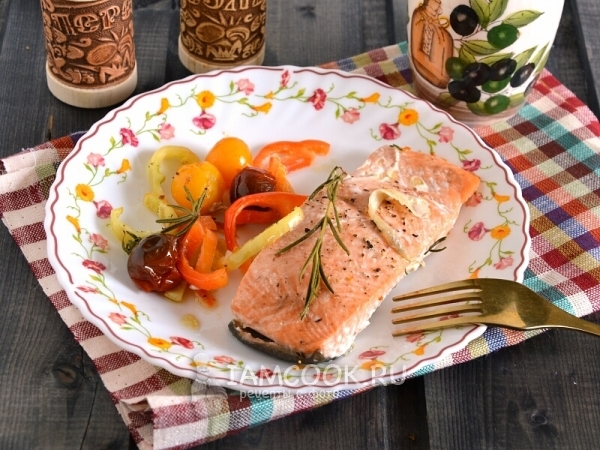 Голец, запеченный в духовке, рецепт с фото