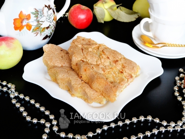 Пирог с яблоками на быструю руку, рецепт с фото