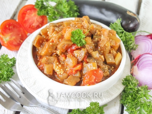 Икра баклажанная жареная, рецепт с фото