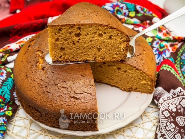 Карамельный бисквит, рецепт с фото