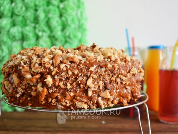 Торт «Медовик» из жидкого теста, рецепт с фото