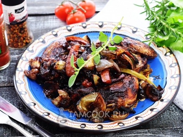 Петух в вине по-бургундски, рецепт с фото