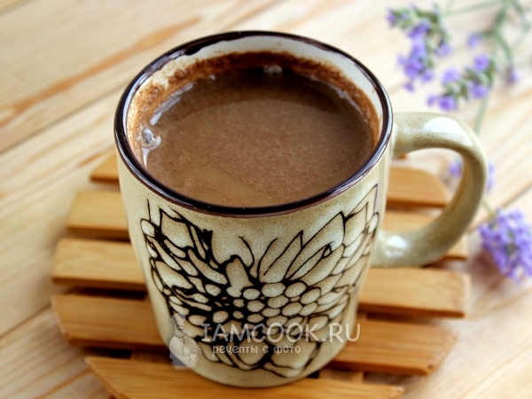 Горячий шоколад веганский с лавандой, рецепт с фото