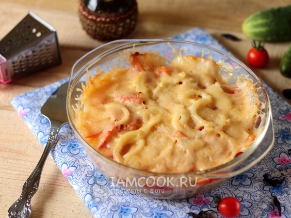 Куриное филе, запеченное с кабачками, рецепт с фото