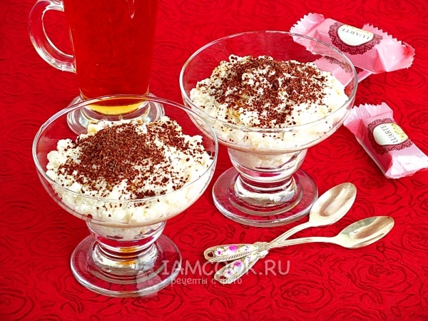 Рис со взбитыми сливками, рецепт с фото