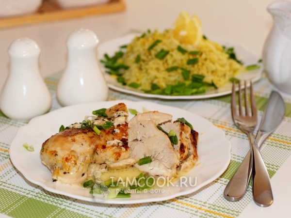 Куриные грудки запеченные в сливках, рецепт с фото