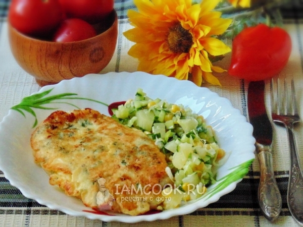 Отбивные из куриной грудки с сыром, рецепт с фото