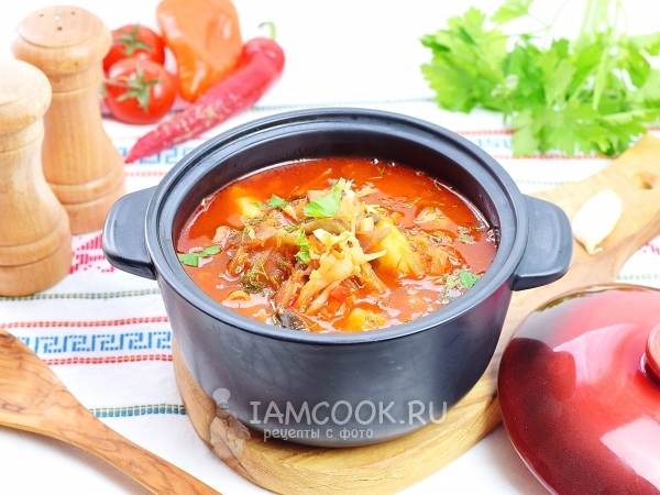 Борщ с грибами, рецепт с фото