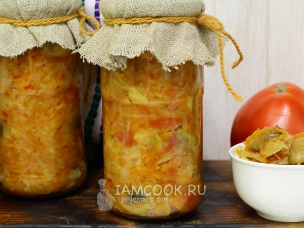 Грибная солянка с капустой на зиму, рецепт с фото