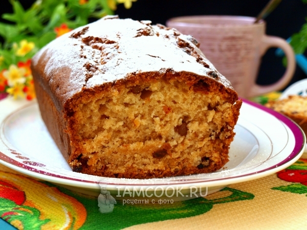 Кекс на кефире без яиц, рецепт с фото