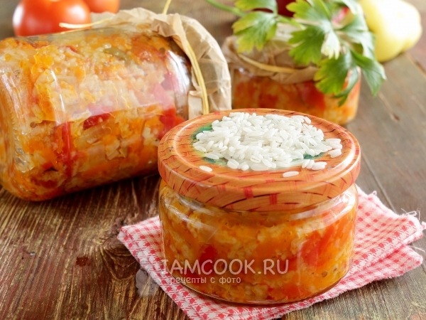 Лечо с рисом, рецепт с фото