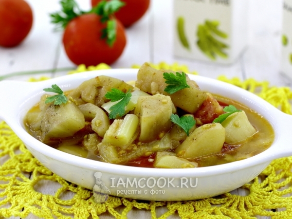 Баклажаны, тушенные в мультиварке-скороварке, рецепт с фото