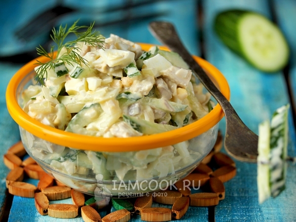 Салат «Вкусняшка», рецепт с фото