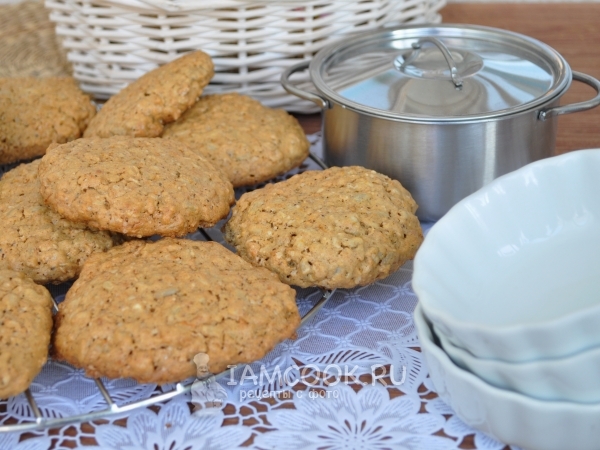 Овсяное печенье с семечками, рецепт с фото