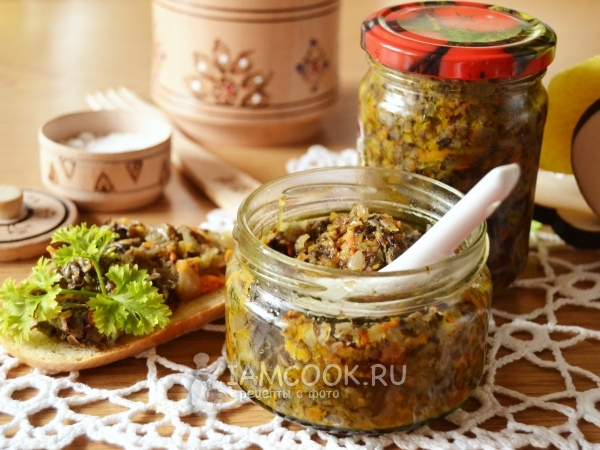 Грибная икра из опят на зиму, рецепт с фото