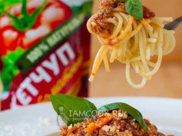 Спагетти Болоньезе с фаршем, рецепт с фото