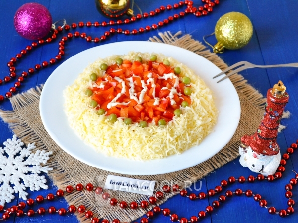 Салат «Новогодний триумф», рецепт с фото