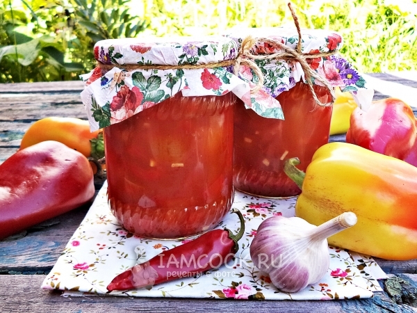 Классическое лечо с томатной пастой, рецепт с фото