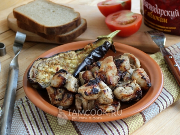 Шашлык с киви, рецепт с фото